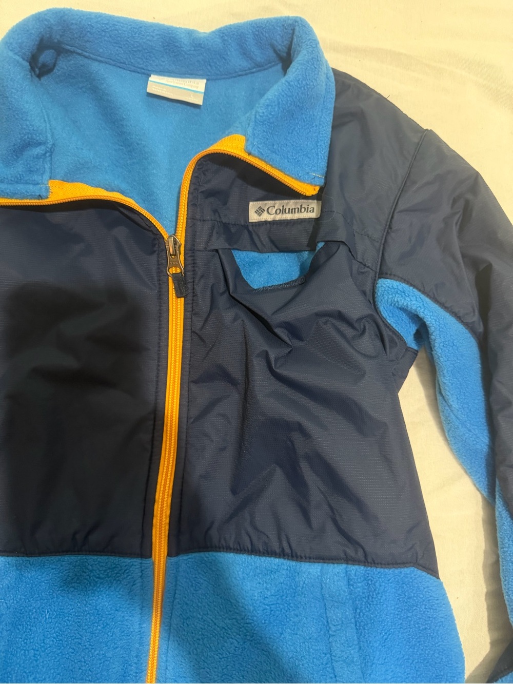 Boys L Columbia Fleece Jacket - Picture 2 of 3